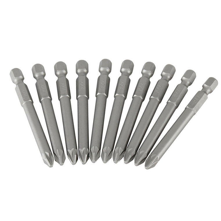 STANLEY® Pozidriv Power Bits PZ2 x 70mm (Box 10)