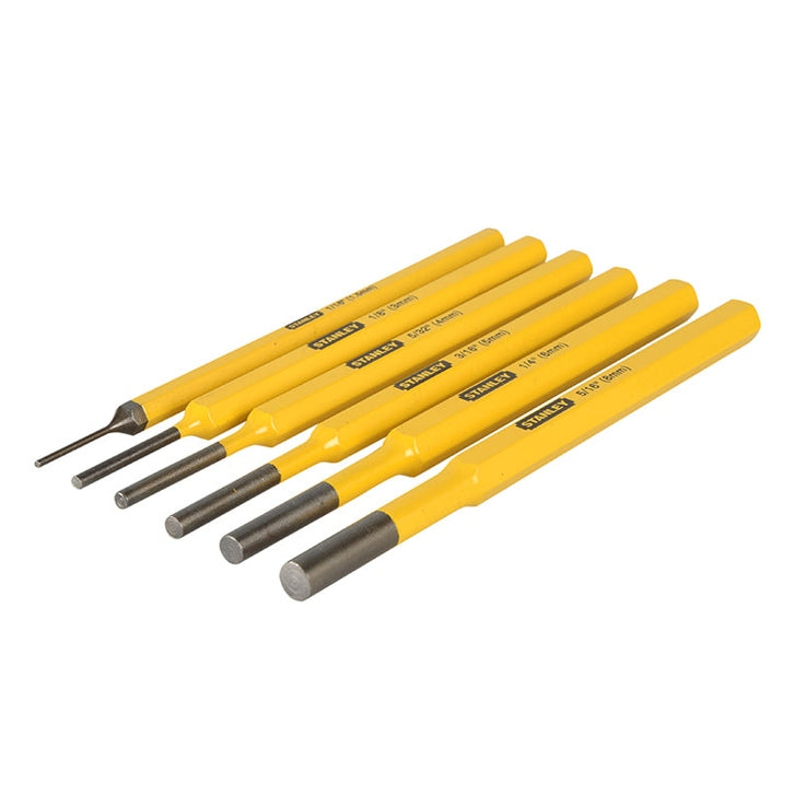 STANLEY® Parallel Pin Punch Set, 6 Piece - Watson Hire