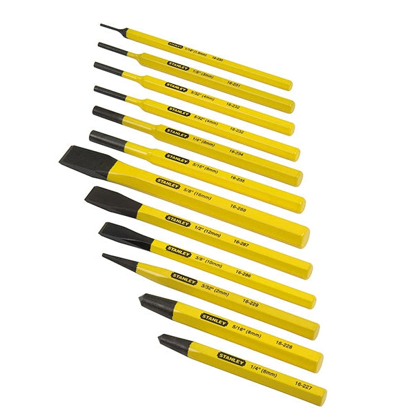 STANLEY® Punch & Chisel Set, 12 Piece
