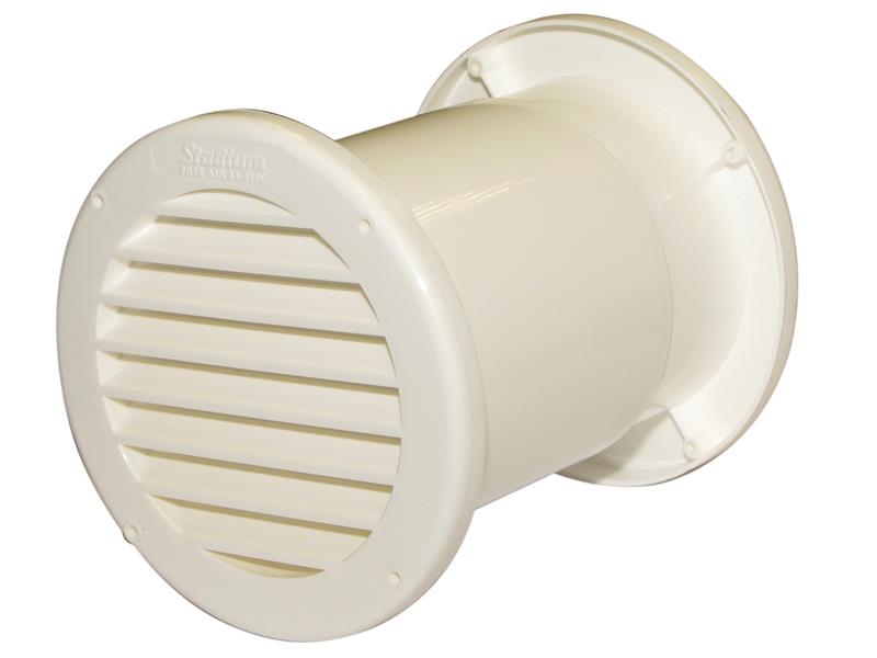 Stadium Round Vent, White 4in