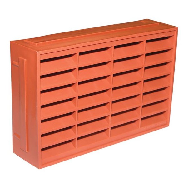 Stadium Louvred Airbrick Vent, Terracotta 9 x 6in