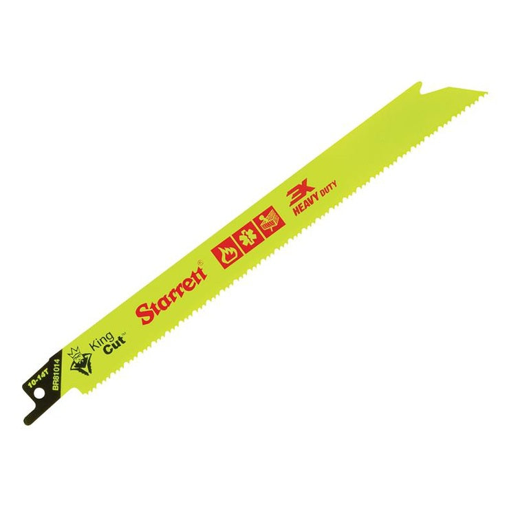 Starrett BR81014-5 Bi-Metal King Cut™ Demolition Blade 203mm 10-14 TPI (Pack 5)