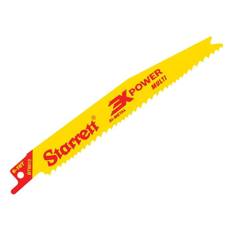 Starrett BT12610-5 Bi-Metal Reciprocating Blade, Tapered 300mm 6-10 TPI (Pack 5)