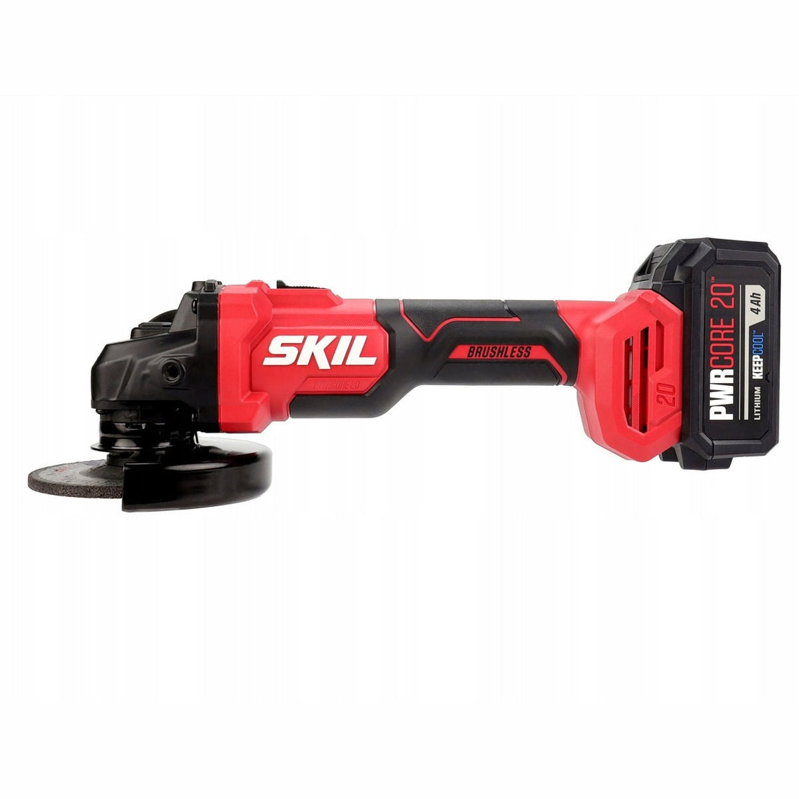 SKILL 3922DA BRUSHLESS ANGLE GRINDER 115MM 20V 4.0AH BATTERY + 2 - 4A CHARGER BAG
