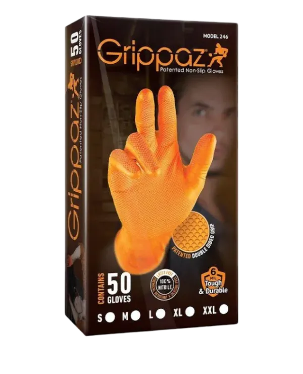 GRIPPAZ ORANGE DIAMOND GRIP GLOVES - Watson Hire