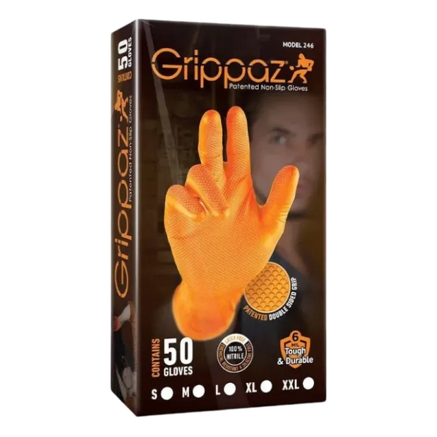 GRIPPAZ ORANGE DIAMOND GRIP GLOVES - Watson Hire