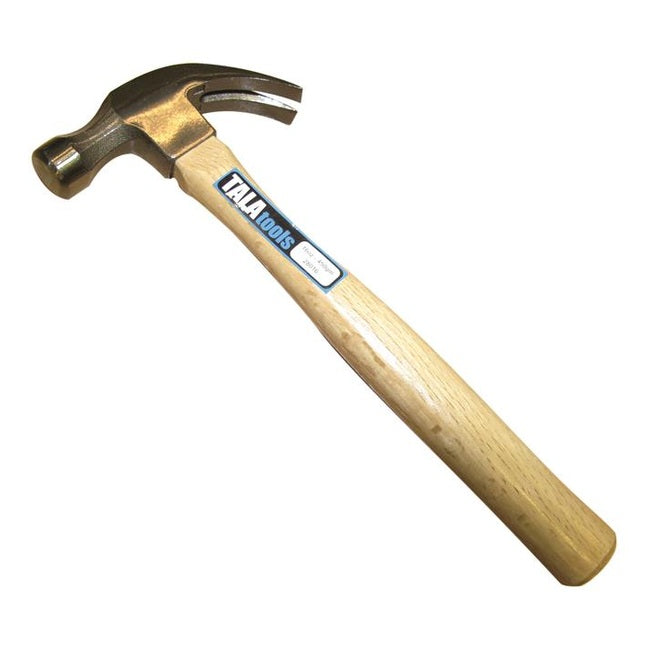 TALAtools Claw Hammer, Wooden Handle 450g (16oz)