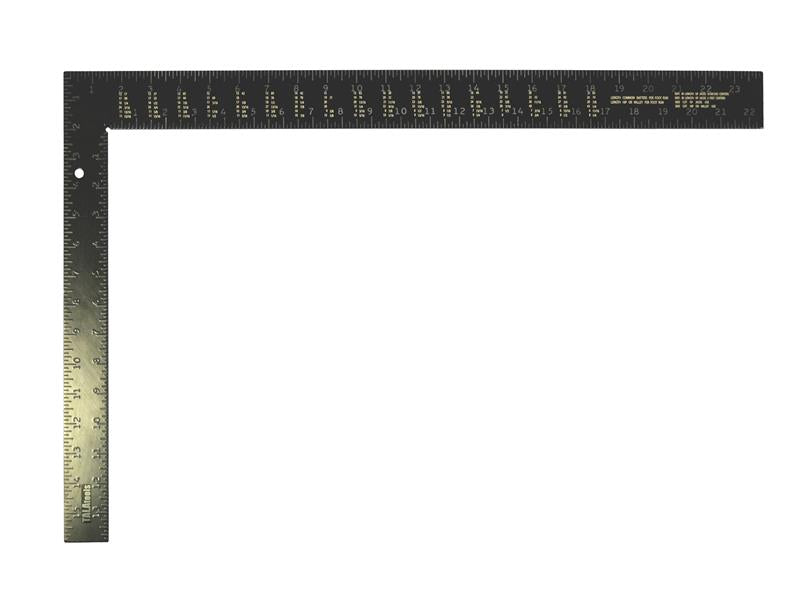 TALAtools Black Aluminium Carpenter's Square 400 x 600mm (16 x 23.1/2in)