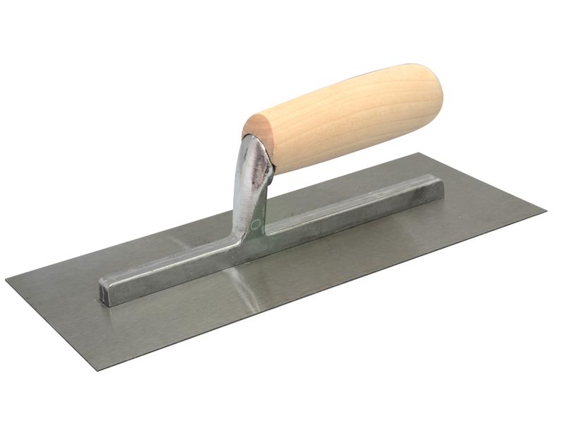 TALAtools Plastering Trowel Wooden Handle 11 x 4.3/4in