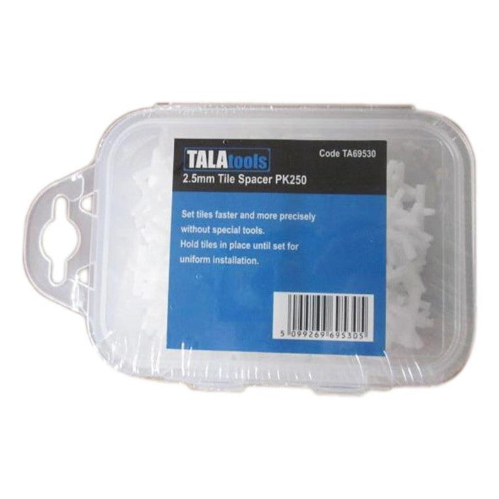 TALAtools Tile Spacers 2.5mm (Pack 250)