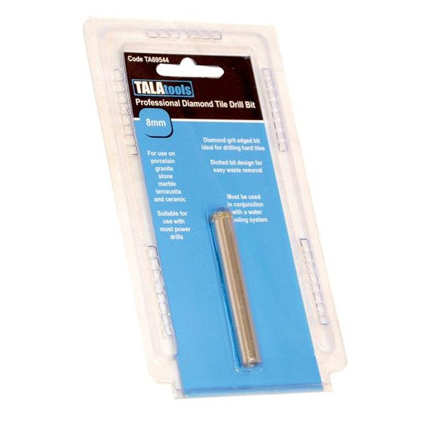 TALAtools Professional Diamond Tile Drill Bit 8mm