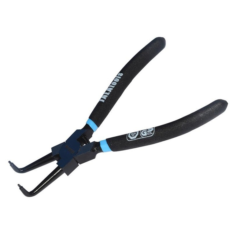 TALAtools Bent Internal Circlip Pliers 175mm (7in)