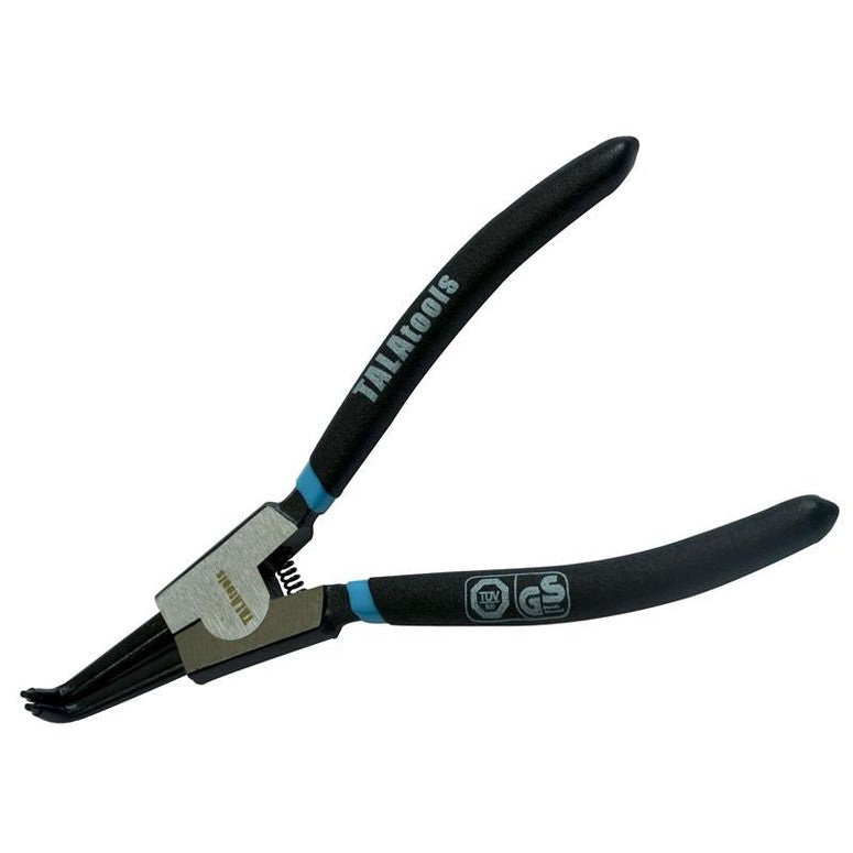 TALAtools Bent External Circlip Pliers 175mm (7in) - Watson Hire