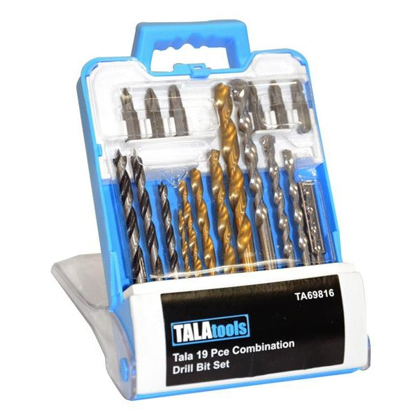 TALAtools Combination Drill Bit Set, 19 Piece