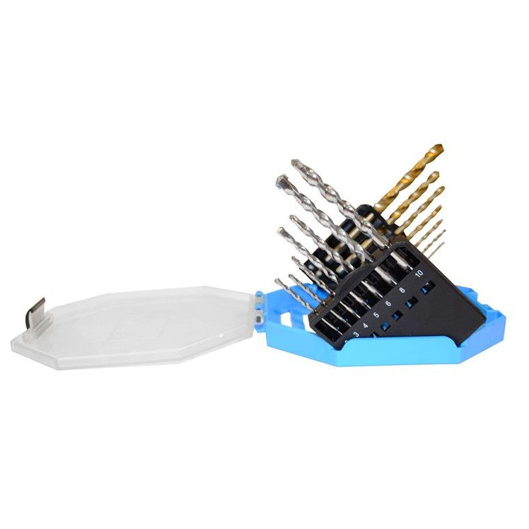 TALAtools Masonry & HSS Drill Bit Set, 14 Piece