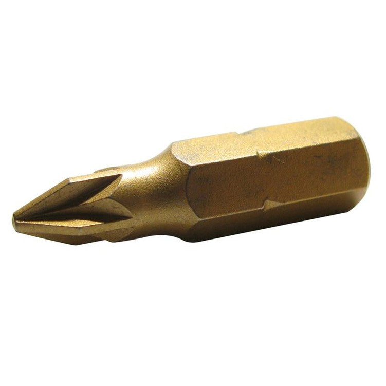 TALAtools TiN Coated Screwdriver Bit Pozidriv PZ4 25mm (Pack 1)