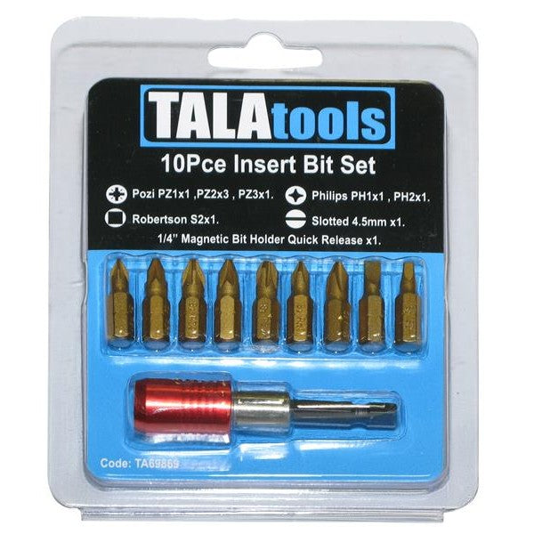 TALAtools Screwdriver Bit Set, 10 Piece