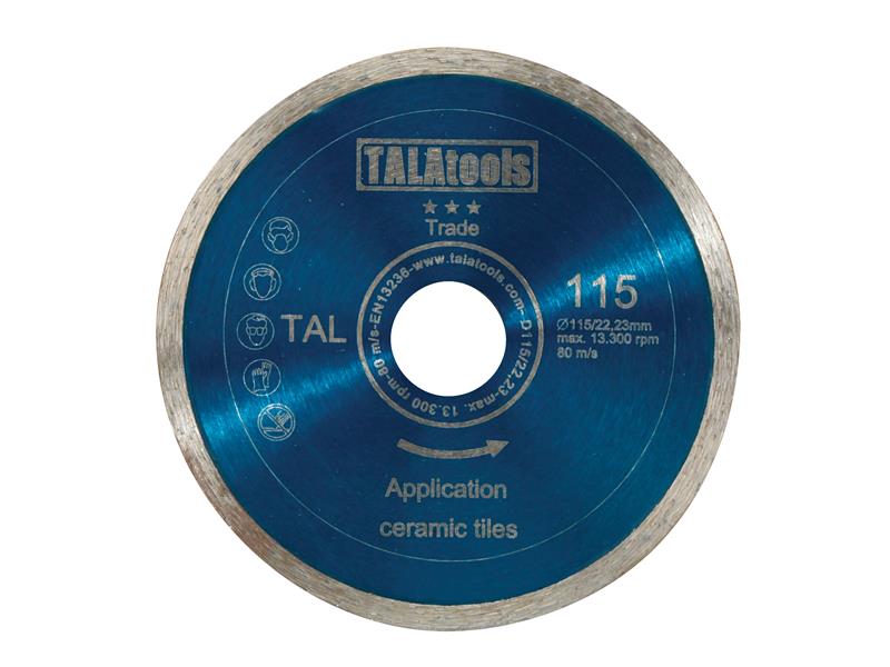 TALAtools Trade Series Continuous Rim Blade 115 x 22.23mm