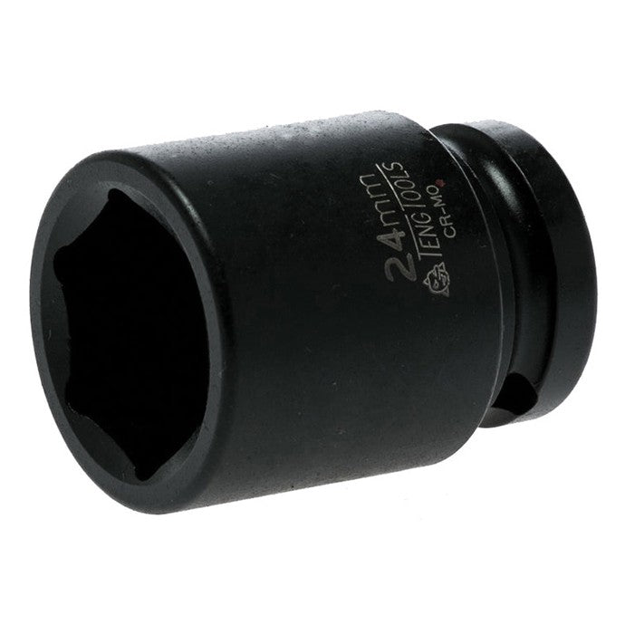 Teng Impact Socket Hexagon 6-Point 1/2in Drive 24mm