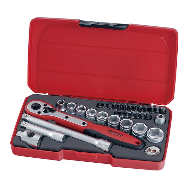 Teng T3834 Socket & Bit Set of 34 Metric 3/8in Drive