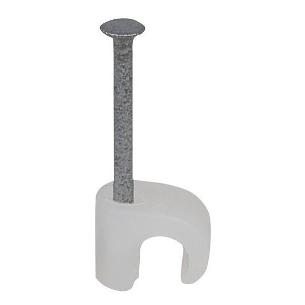 Tillex® Cable Clip Round 3-5 Clear 1.2 x 16mm Box 100