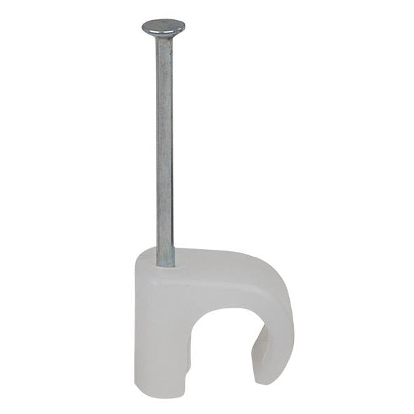Tillex® Cable Clip Round 5-7 Clear 1.2 x 20mm Box 100