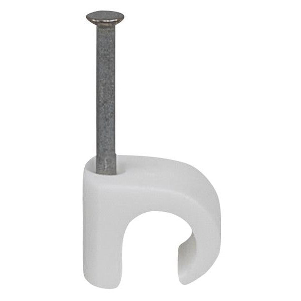 Tillex® Cable Clip Round 7-10 White 1.8 x 25mm Box 100