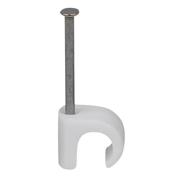 Tillex® Cable Clip Round 7-10 White 1.8 x 30mm Box 100