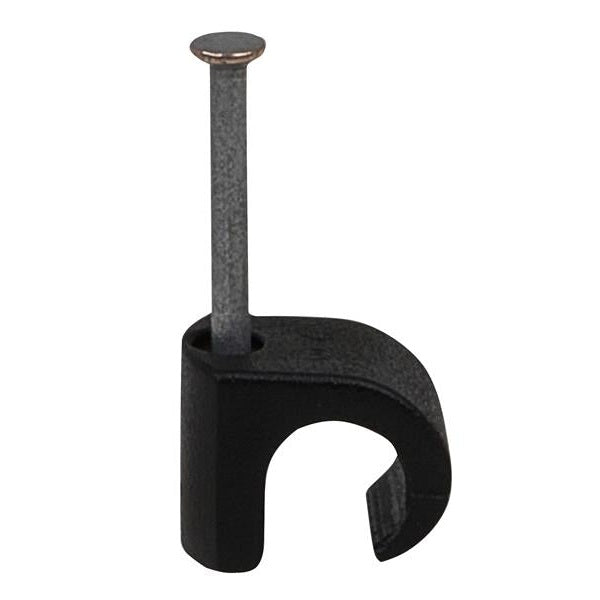 Tillex® Cable Clip Round 7-10 Black 1.8 x 25mm Box 100