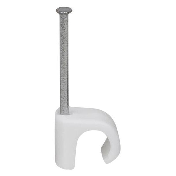 Tillex® Cable Clip Round 8-12 White 2.0 x 35mm Box 100