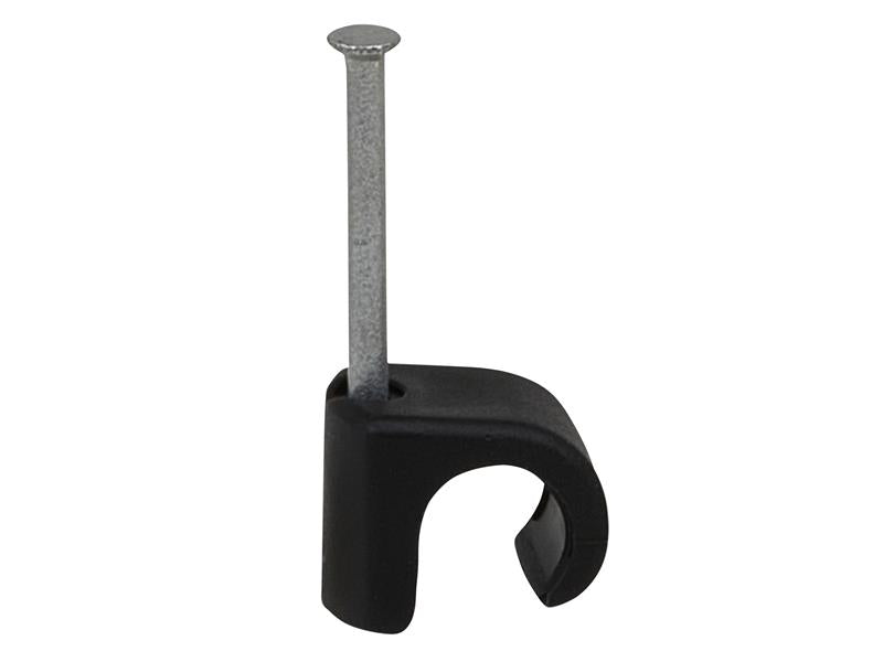 Tillex® Cable Clip Round 8-12 Black 2.0 x 30mm Box 100