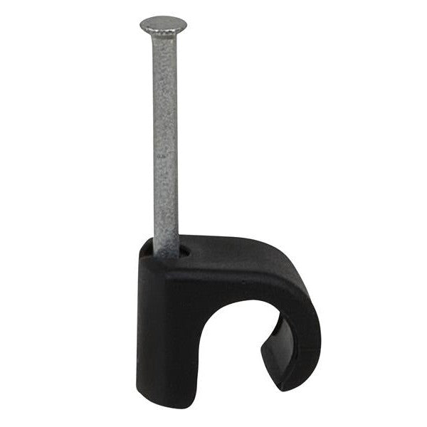 Tillex® Cable Clip Round 8-12 Black 2.0 x 30mm Box 100