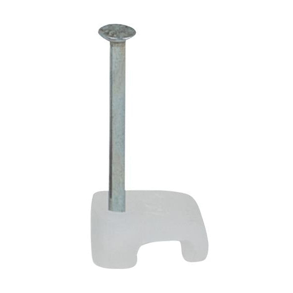 Tillex® Cable Clip Flat 2x4 Clear 1.2 x 16mm Box 100