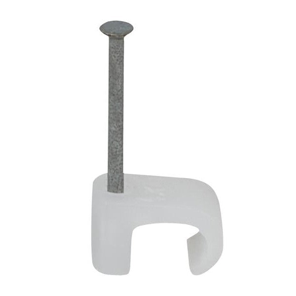 Tillex® Cable Clip Flat 4x6 Clear 1.2 x 20mm Box 100