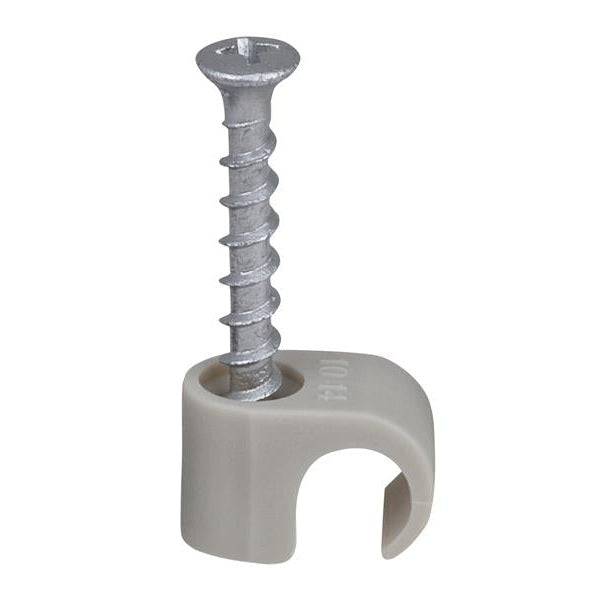 Tillex® Screw Clip Round 10-14 Grey PH2 x 33mm Box 100