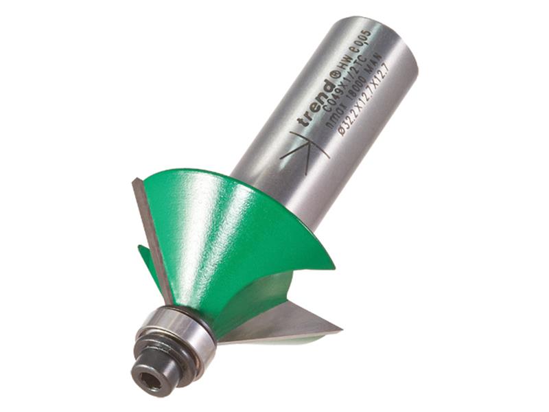 Trend C049 x 1/2 TCT Bearing Guided Chamfer Cutter 45° 12.7 x 32mm