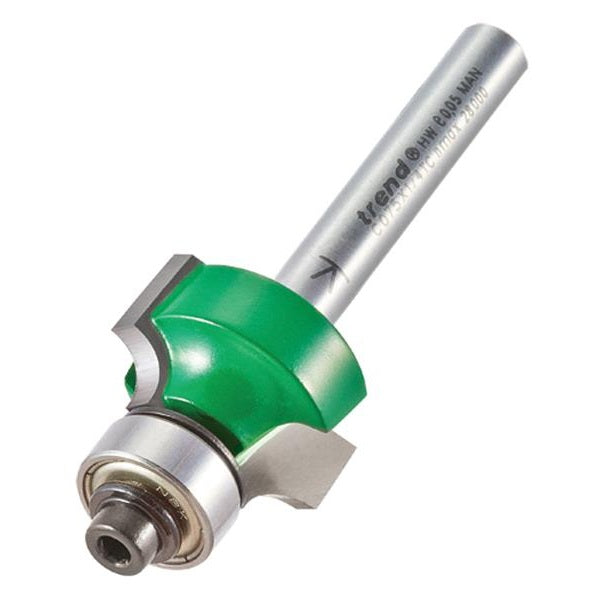 Trend C075 x 1/4 TC Round Over Two Flute Cutter 4.8 x 12.7mm