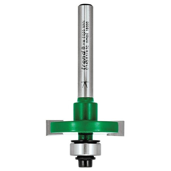 Trend C145 x 1/4 TCT Bearing Guided Slotting Cutter 6.3mm