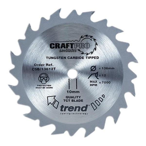Trend CraftPro Saw Blade 150 x 10mm x 24T, Thin