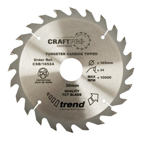 Trend CSB/19024A CraftPro Saw Blade 190 x 16mm x 24T