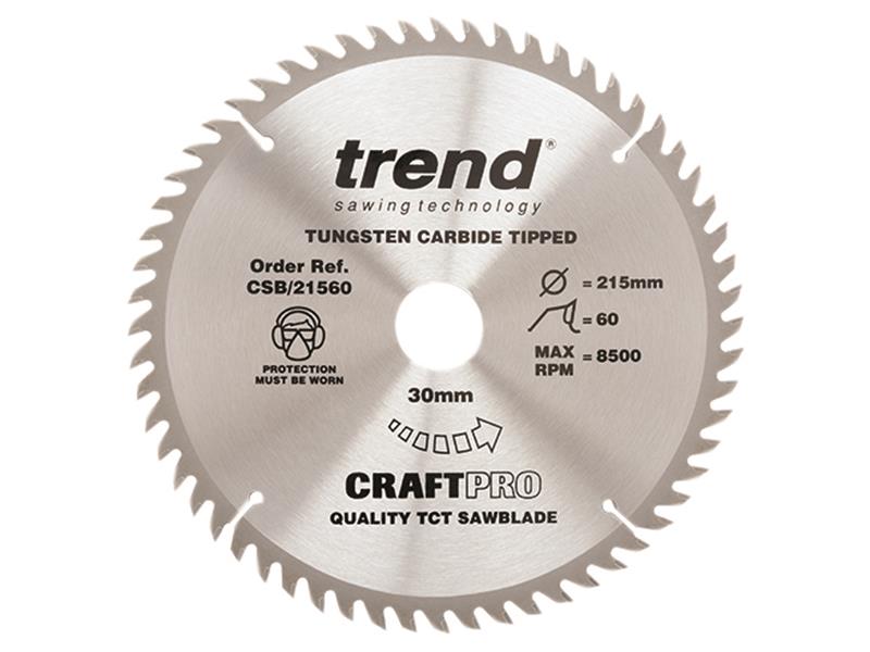 Trend CSB/21560 CraftPro Saw Blade 215 x 30mm x 60T