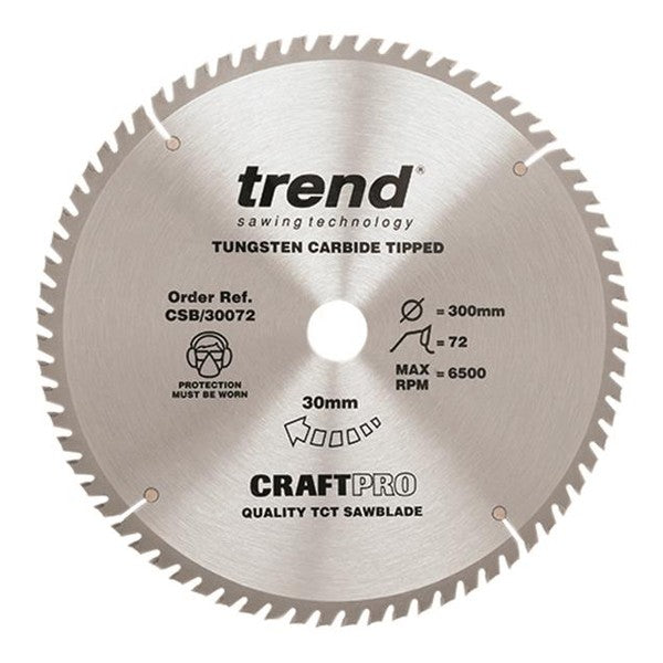 Trend CSB/30072 CraftPro Saw Blade 300 x 30mm x 72T