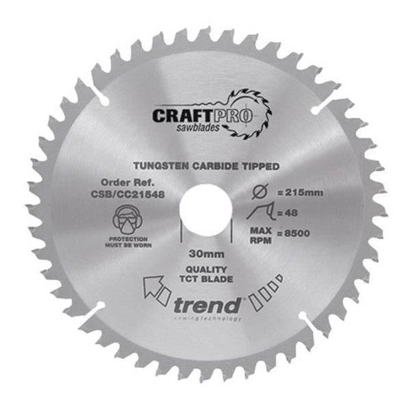 Trend CSB/CC25024T CraftPro Mitre Saw Blade 250 x 30mm x 24T - Watson Hire