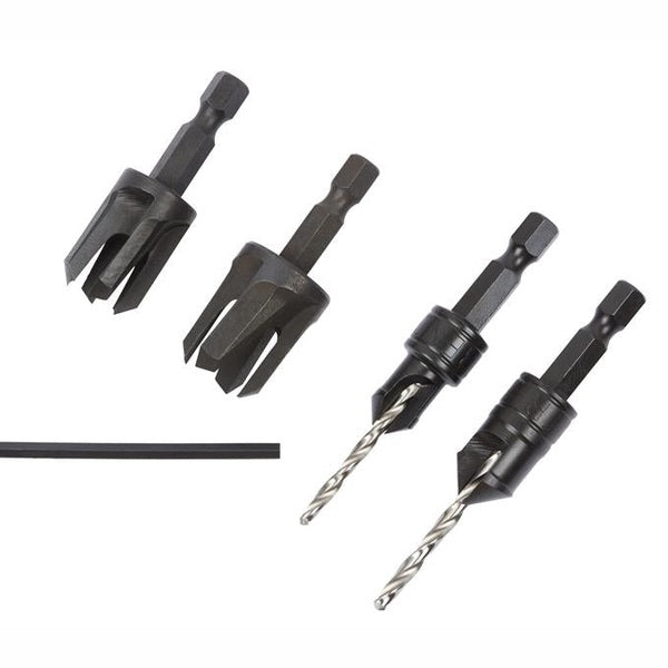 Trend SNAP/PC/A Snappy Countersink & Plug Cutter Set, 4 Piece