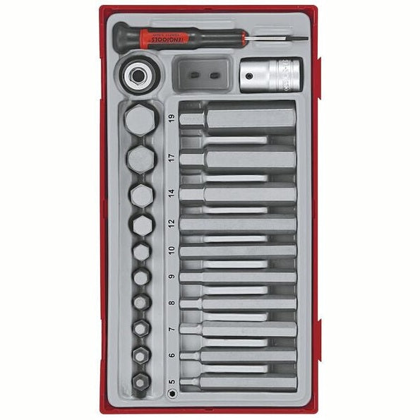 TENG TOOL SOCKET SET 1/2" DRIVE HEX BITS 23PCS