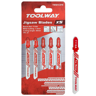 TOOLWAY T118A JIGSAW BLADE METAL