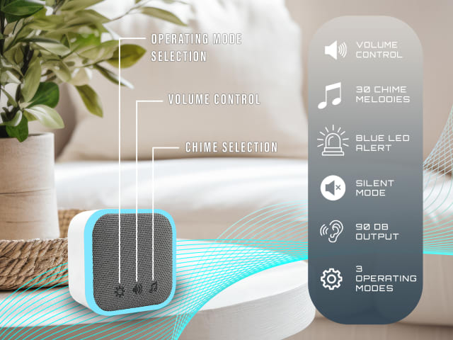 UNI-COM PLUG-IN DOOR CHIME WHITE