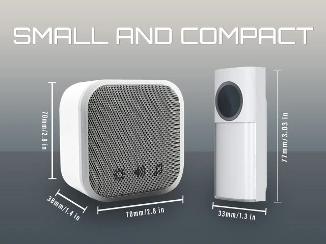 UNI-COM PORTABLE & PLUG-IN DOOR CHIME SET WHITE