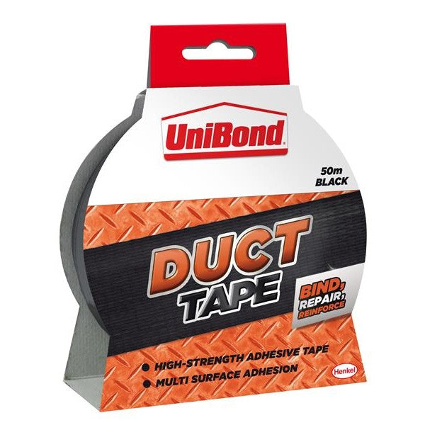 UniBond DIY Duct Tape Black 50mm x 50m