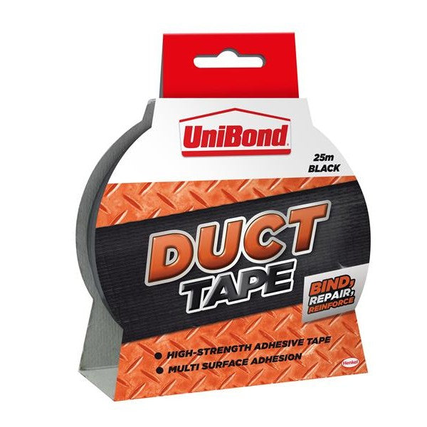 UniBond DIY Duct Tape Black 50mm x 25m